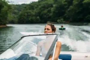 recreation boating on lake